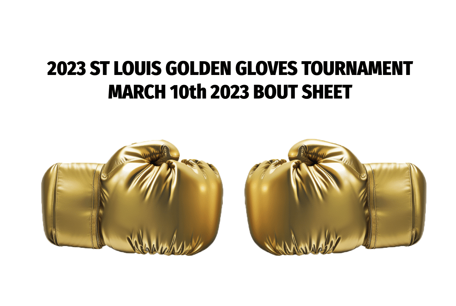 MARCH 10TH Golden Gloves STL